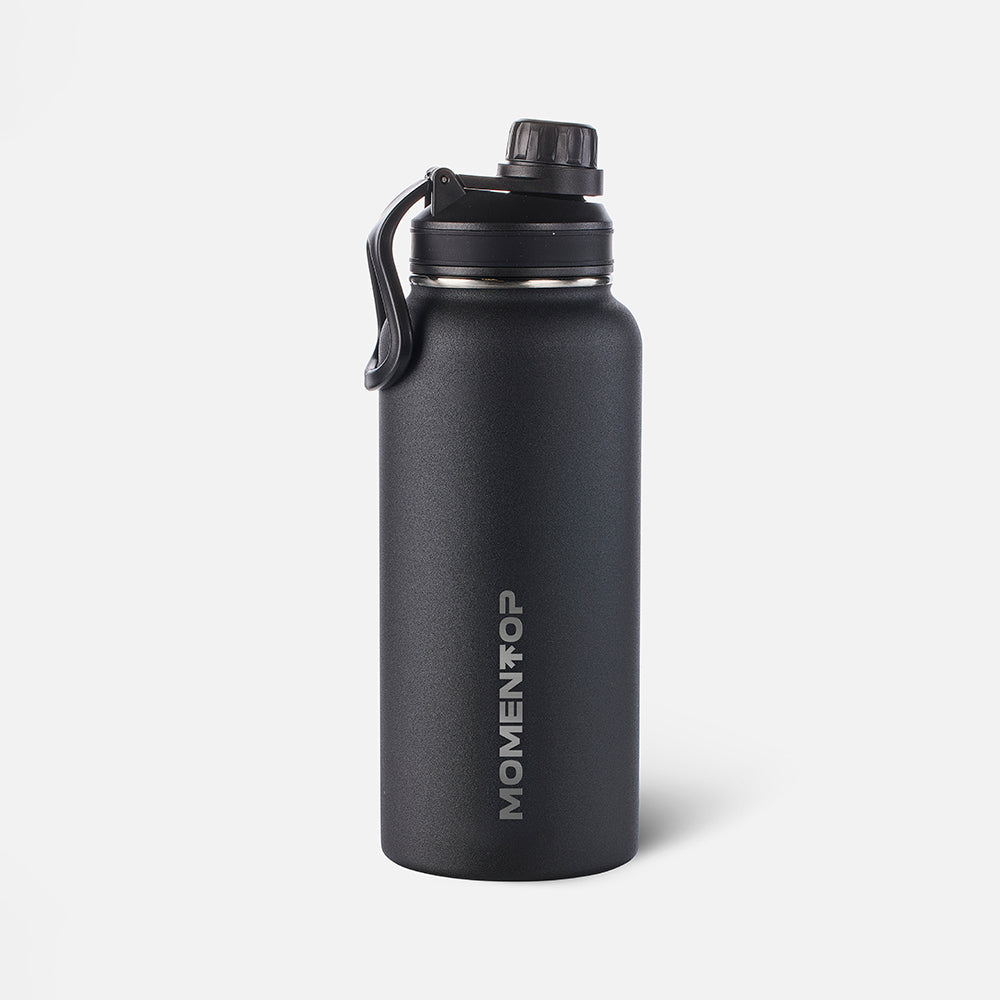 32oz SPORT BOTTLE MOMENTOP™| DOUBLE BLACK – Momentop